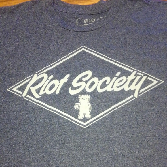 🐨 RIOT Society 🔥 Shirt Made in USA 🇺🇸 Small Bear Cute 🐻 Anarchy - Picture 1 of 10